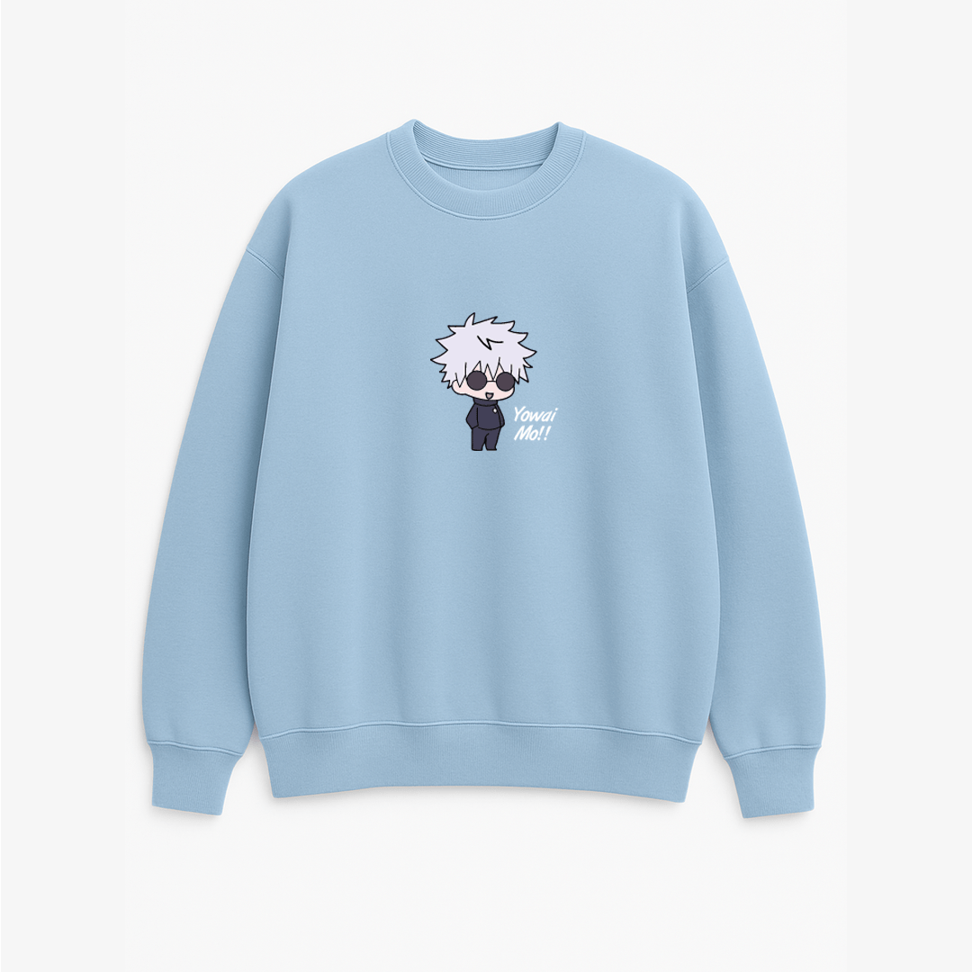Yowai Mo!! - JuJutSu Kaisen - Printed Oversized Sweatshirt